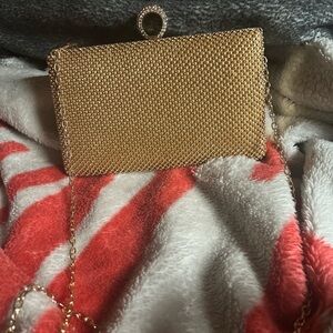 Elegant Gold Chain Clutch